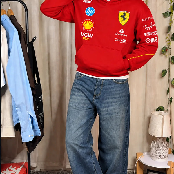 Rosso Velocity Racing Hoodie