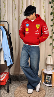 Rosso Velocity Racing Hoodie